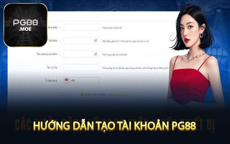 Hướng dẫn tạo tài khoản PG88 trên mọi thiết bị